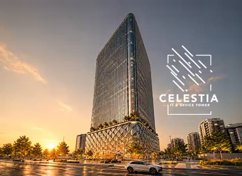 Rendering of the Celestia IT & Office Tower.