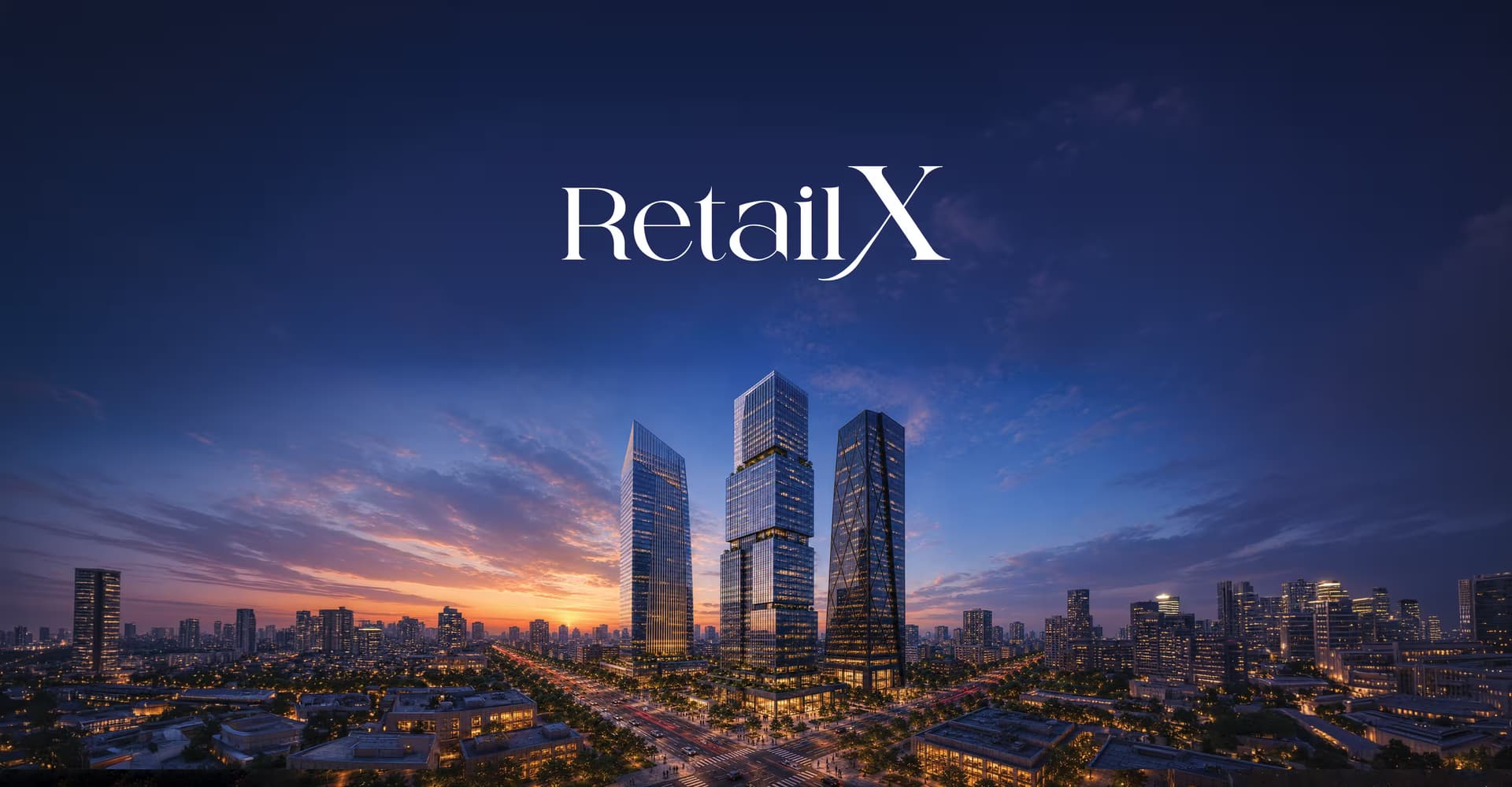Rendering of the RetailX premium retail towers.