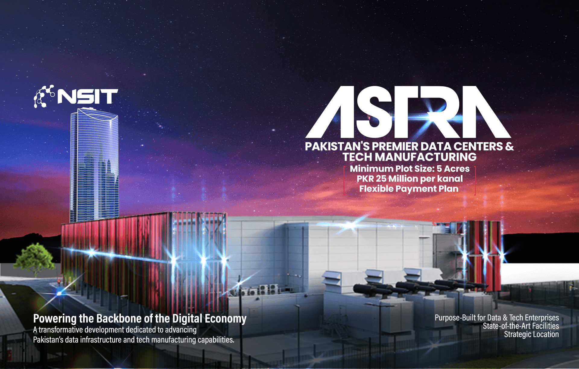 Astra Tower, a premium office tower within Nawaz Sharif IT City.