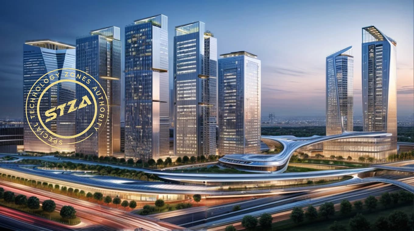 Rendering of NSIT Silicon Block, an STZA-licensed technology district.